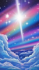 Wall Mural - sky dreamy of galaxy backgrounds outdoors bright.
