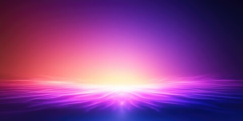 Aufkleber - Vibrant Abstract Background with Glowing Particles and Radiant Light