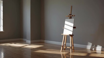 Poster - Calm and Creative Studio Space with Natural Light and Simplicity