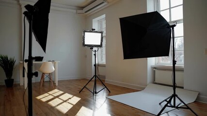 Poster - Modern Studio Setup for Creative Work and Simple Composition