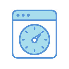 Poster - Browser window displaying performance optimization or website loading