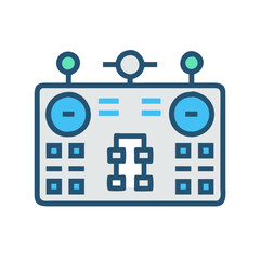 Poster - Control panel illustration of instrument for industry monitoring