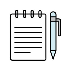 Poster - Stylized Blue Pencil Illustration with Black Background and Strokes