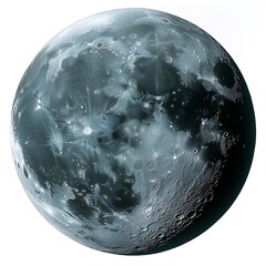 Wall Mural - A detailed image depicting the surface of the earths moon