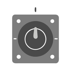 Poster - Monochrome Control Panel: Technology, Equipment, Control and Settings