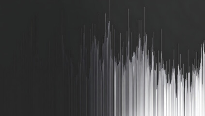 Poster - monochrome background with digital noise and static lines for design, a digital glitch effect. gray 