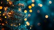 © Aram - abstract christmas background with lights and bokeh