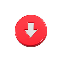 Fototapete - download button 3d symbol rendering