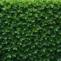 Poster - Close-up shot of green boxwood hedge texture. Artificial foliage background offers vibrant, fresh design. Suitable for home decor, garden landscapes, ecological concept, eco friendly products,