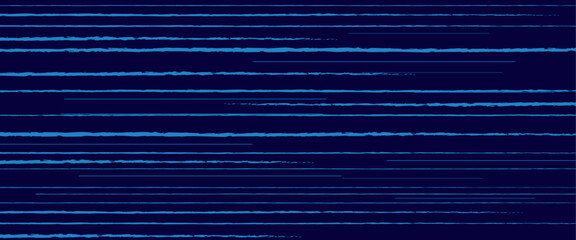 Fototapete - Vector blue neon laser lines abstract futuristic tech background. 