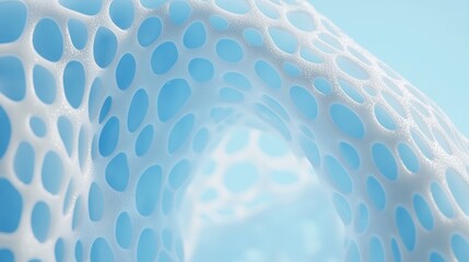 Poster - Intricate, translucent, lattice-like structure.