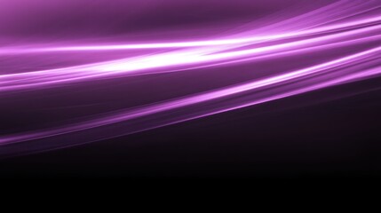 Poster - Abstract purple and white light streaks on a black background.