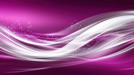 Poster - Intricate abstract design with flowing lines of white and violet.
