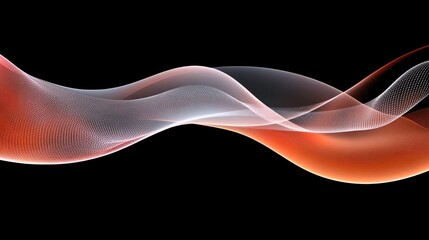Poster - Abstract design with flowing, translucent waves.