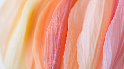 Poster - Petals in soft hues display delicate textures in a close-up view, capturing nature's beauty during early springtime