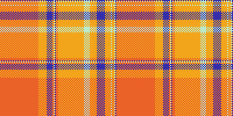 Poster - vibrant plaid pattern with woven pixelated effect. a versatile, seamless background for fashion, tex