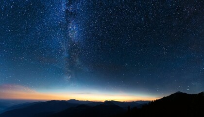 Wall Mural - the sky is dark and the stars are shining brightly