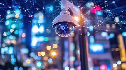 Poster - Urban surveillance camera with network connectivity.