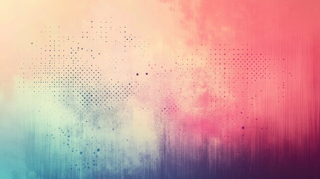 dotted vector art on textured pastel paper background with smooth gradient