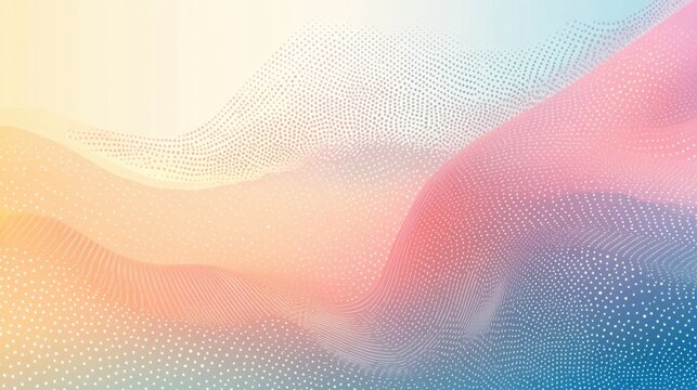 dotted vector art on textured pastel paper background with smooth gradient