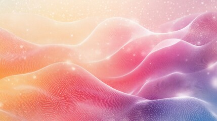 Fototapete - dotted vector art on textured pastel paper background with smooth gradient