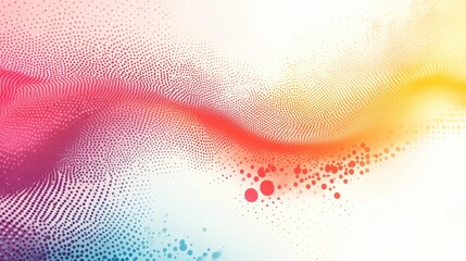 Fototapete - dotted vector art on textured pastel paper background with smooth gradient