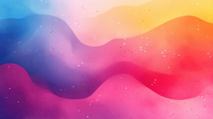 Fototapete - dotted vector art on textured pastel paper background with smooth gradient