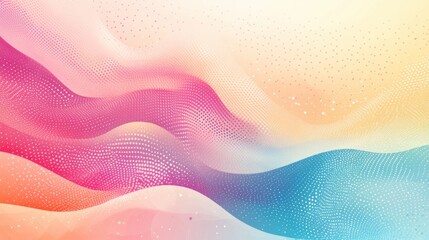 Fototapete - dotted vector art on textured pastel paper background with smooth gradient