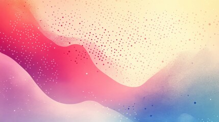 Fototapete - dotted vector art on textured pastel paper background with smooth gradient