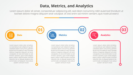 Poster - data metrics and analytics infographic concept for slide presentation with creative outline table ci
