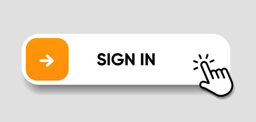 Fototapete - Set of sign in sign up forms. Registration and login buttons. Professional and User-friendly web and UI UX design elements. Username, email and password. Register page button.