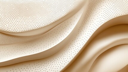 Fototapete - abstract background with soft ecru tones dotted design and eggshell paper texture