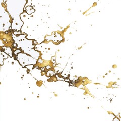 Naklejka na meble metallic gold color splash illustration