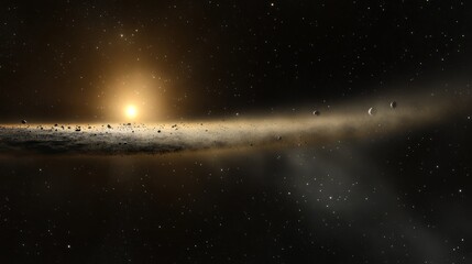 Wall Mural - the depiction of an imagined celestial formation in deep space