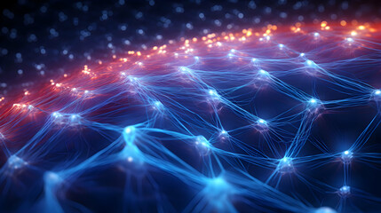 Poster - Illuminating network of interconnected nodes representing complex systems