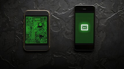 Poster - Digital wallet interface with secure PIN input and confirmation code request displayed on phone
