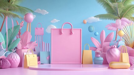 Poster - Product images with discount tags and buy now buttons on a digital marketplace site