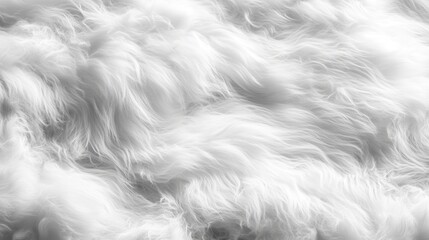 Poster - Soft white flowing fabric creates a sense of tranquility and calmness in a minimalistic setting