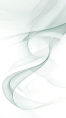 Poster - A long, curvy line of white and green. The line is wavy and has a sense of movement