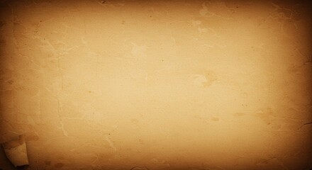 Aufkleber - Aged parchment paper texture with vintage brown sepia tone design