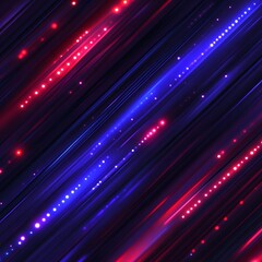 Poster - Dynamic diagonal lines with glowing points