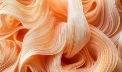 Aufkleber - Peach fabric swirls, abstract texture background, design element