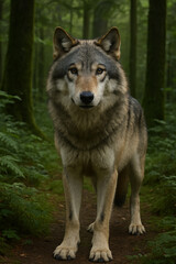  wolf in the forest