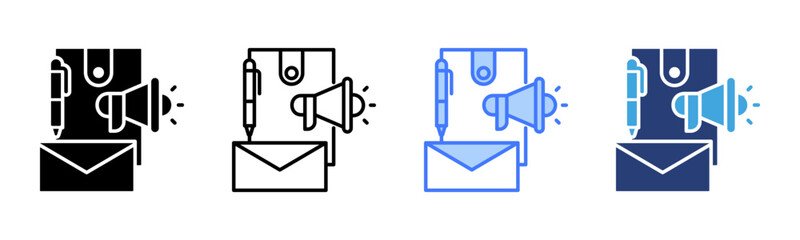Poster - Branding icon sheet multiple style collection
