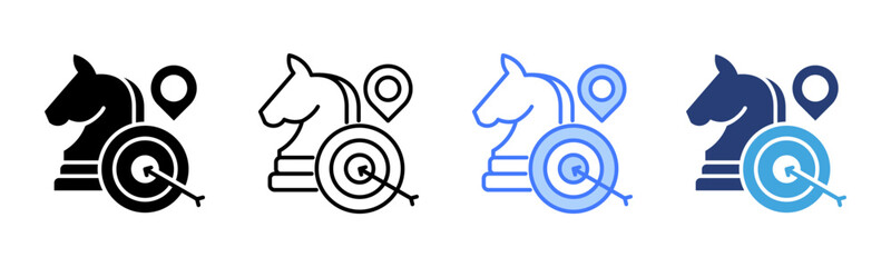 Poster - Strategy icon sheet multiple style collection