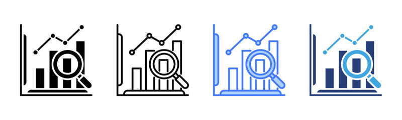 Poster - Analysis icon sheet multiple style collection