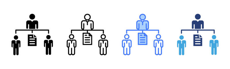 Poster - Delegation icon sheet multiple style collection