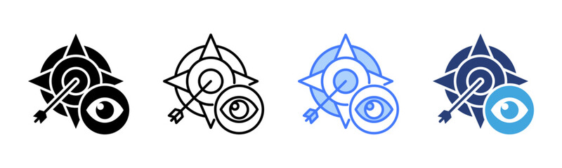 Poster - Vision icon sheet multiple style collection