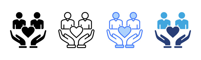 Poster - Employee Wellbeing icon sheet multiple style collection