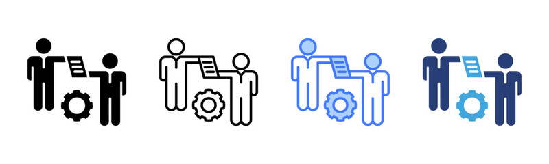 Poster - Delegation icon sheet multiple style collection